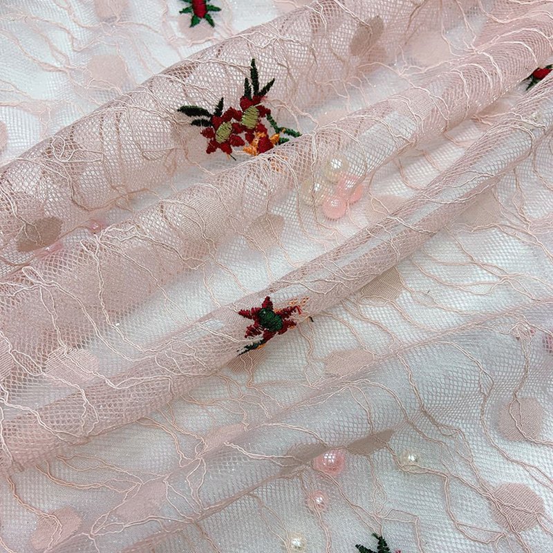 Lace Fabric Dress Nylon for Women's Wear Wholesale Supplier 4